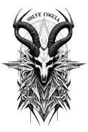 "SOLVE COAGULA" BAPHOMET tattoo design idea