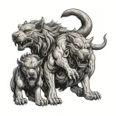 Cerberus tattoo design idea