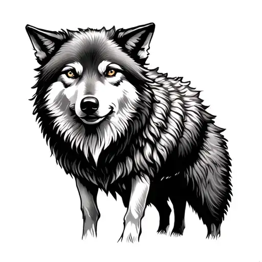 wolf in sheep's clothing tattoo design idea