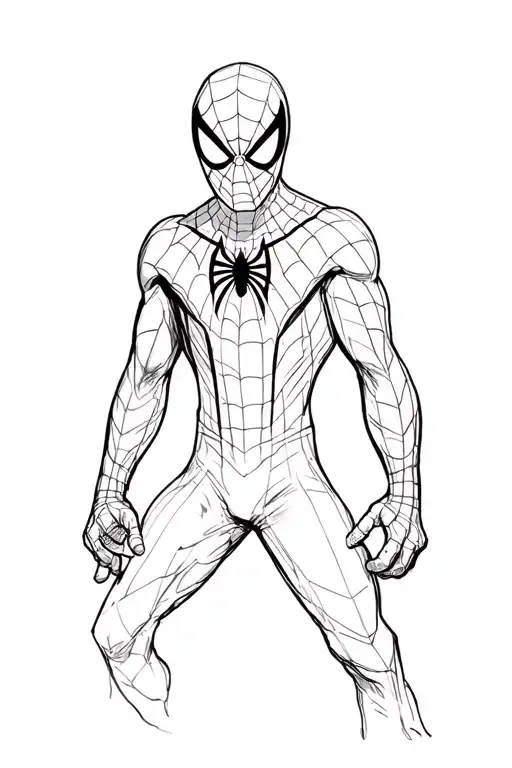 spiderman tattoo design idea