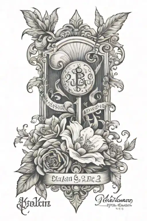 Bible verse psalm 23 verse tattoo design idea