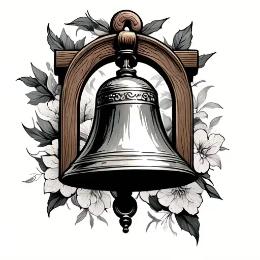 Church Bell tattoo design idea