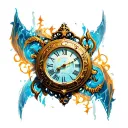 chrono trigger clock epoch tattoo design idea