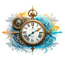 chrono trigger clock epoch tattoo design idea