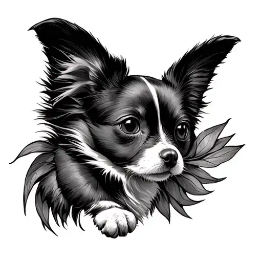 papillon tattoo design idea