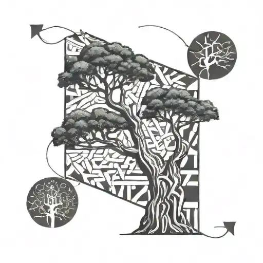 baobab tree tattoo design idea