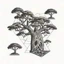 baobab tree tattoo design idea