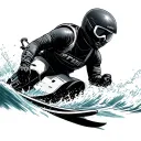 Water Ski tattoo design idea