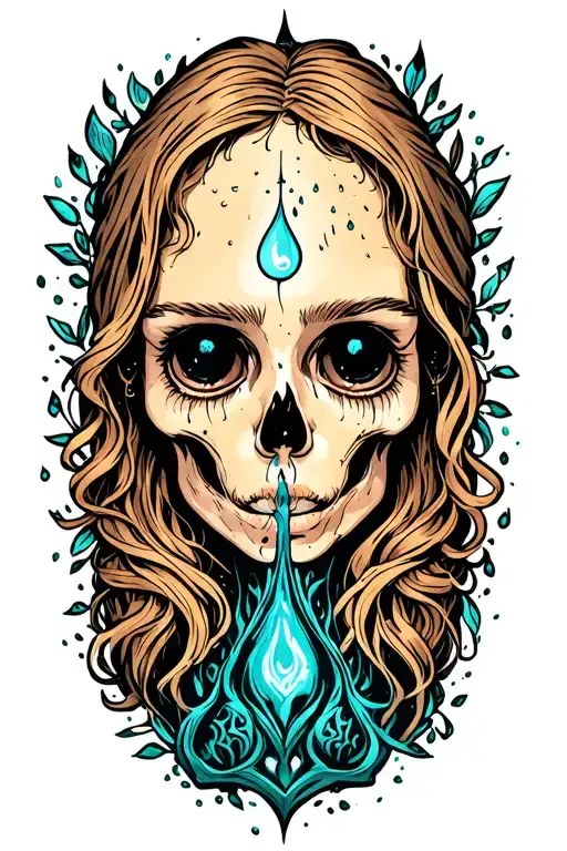 inspired by the song "teardrops" by Bring Me the Horizon lyrics  tattoo design idea