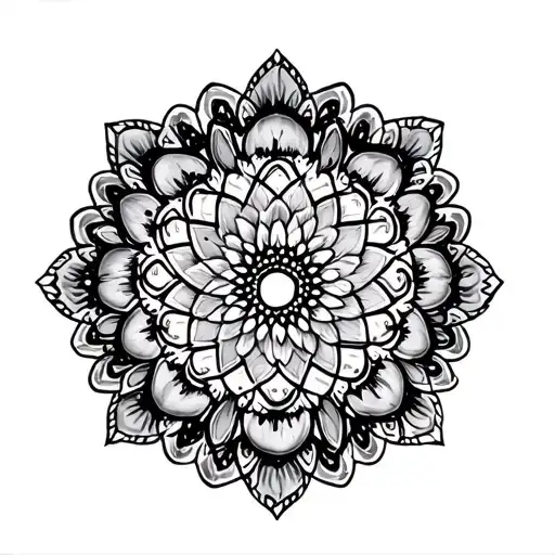 Mandala tattoo design idea