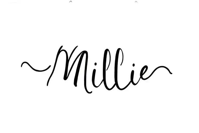 "Millie" Virgo zodiac sign tattoo tattoo design idea