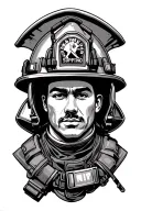 firefighter tattoo design idea
