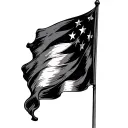 betsy ross flag tattoo design idea