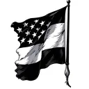 betsy ross flag tattoo design idea