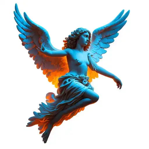 Eternal Light biblical accurate angel tattoo design idea