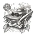 Chevy Nova tattoo design idea