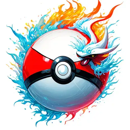 Pokeball lugia tattoo design idea