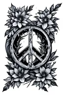 If you want peace with this parabellum tattoo design idea