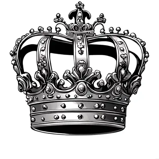 Prince Crown tattoo design idea