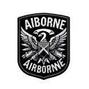 Airborne infantry patch tattoo design idea