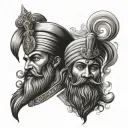 aslan baba deep singh tattoo design idea