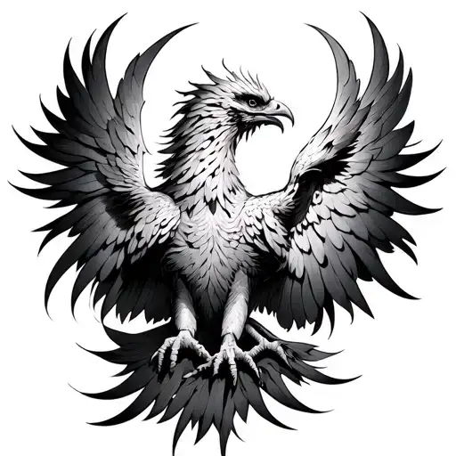 I want a phoenix tattoo on my shoulder taking up a piece of my chest and biceps. Male tattoo tattoo design idea