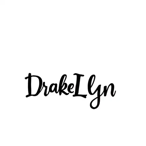 Generate me a tatto about my little girl named DrakeLyn Who was miscarried at four weeks on April 16th  tattoo design idea