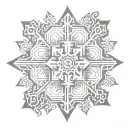 snowflake design tattoo design idea