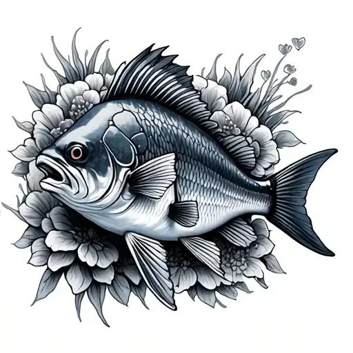 Fish memorial for my grandad  tattoo design idea