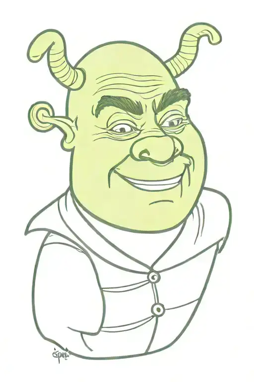 Shrek comes tattoo design idea