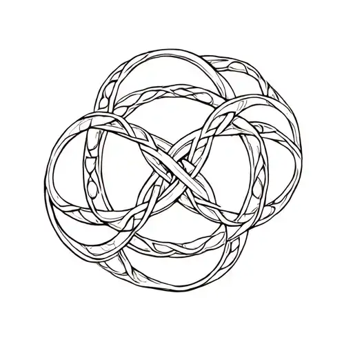 Celtic Dara knot tattoo design idea