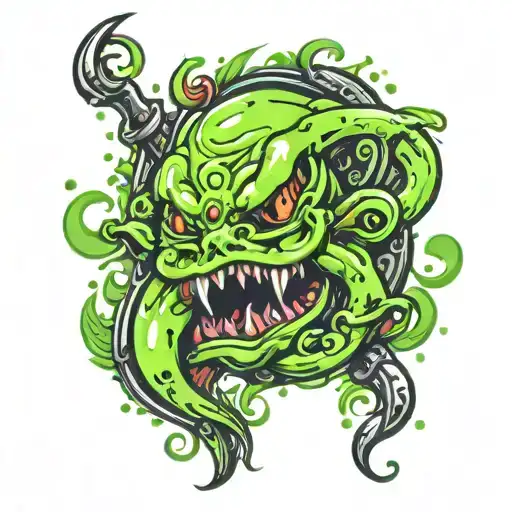 slime tattoo design idea