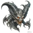 Shadow Demon Lord tattoo design idea