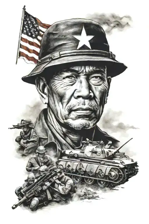 Vietnam dad army memorial tattoo tattoo design idea