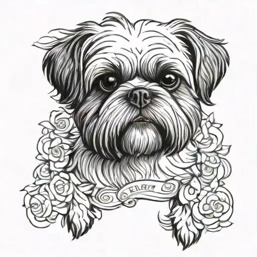 shih tzu Hyundai land rover tattoo design idea
