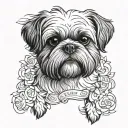 shih tzu Hyundai land rover tattoo design idea