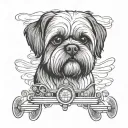 shih tzu Hyundai land rover tattoo design idea
