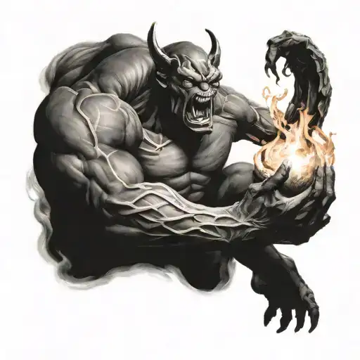 balrog tattoo design idea