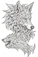 Witcher Wolf Tattoo tattoo design idea