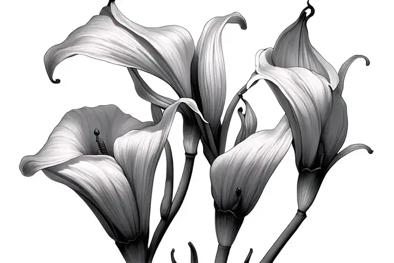 Calla Lilies tattoo design idea
