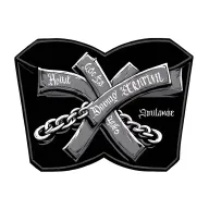 chain link cross with 5 names intertwined tattoo design idea