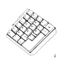 WASD keyboard keys tattoo design idea