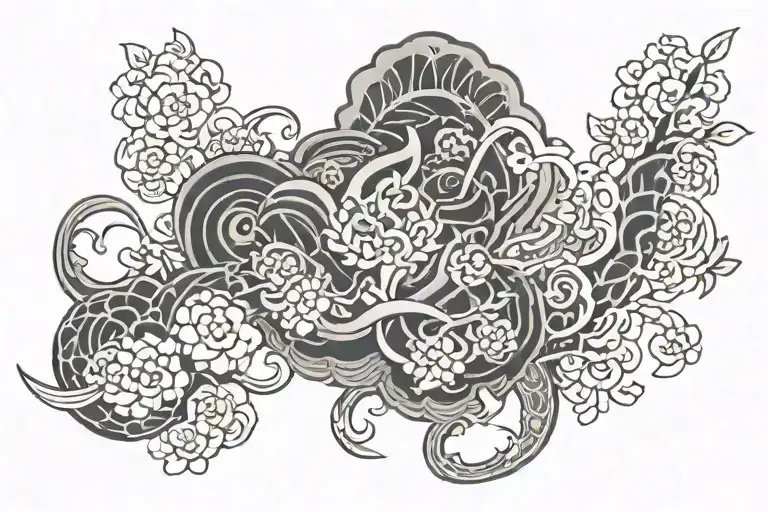 irish half sleeve tattoo design idea