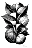 chestnut cubism tattoo design idea