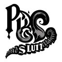 A spine tattoo design with the name PP's Slut in it  tattoo design idea