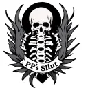 A spine tattoo design with the name PP's Slut in it  tattoo design idea