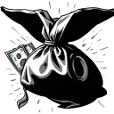 chosen one money bag tattoo design idea