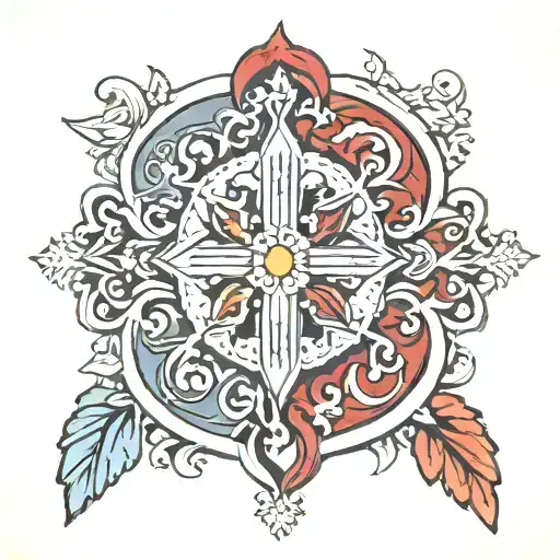 byzantine tattoo design idea