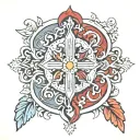 byzantine tattoo design idea