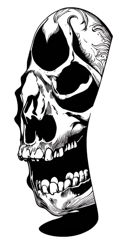 grateful dead skull tattoo design idea